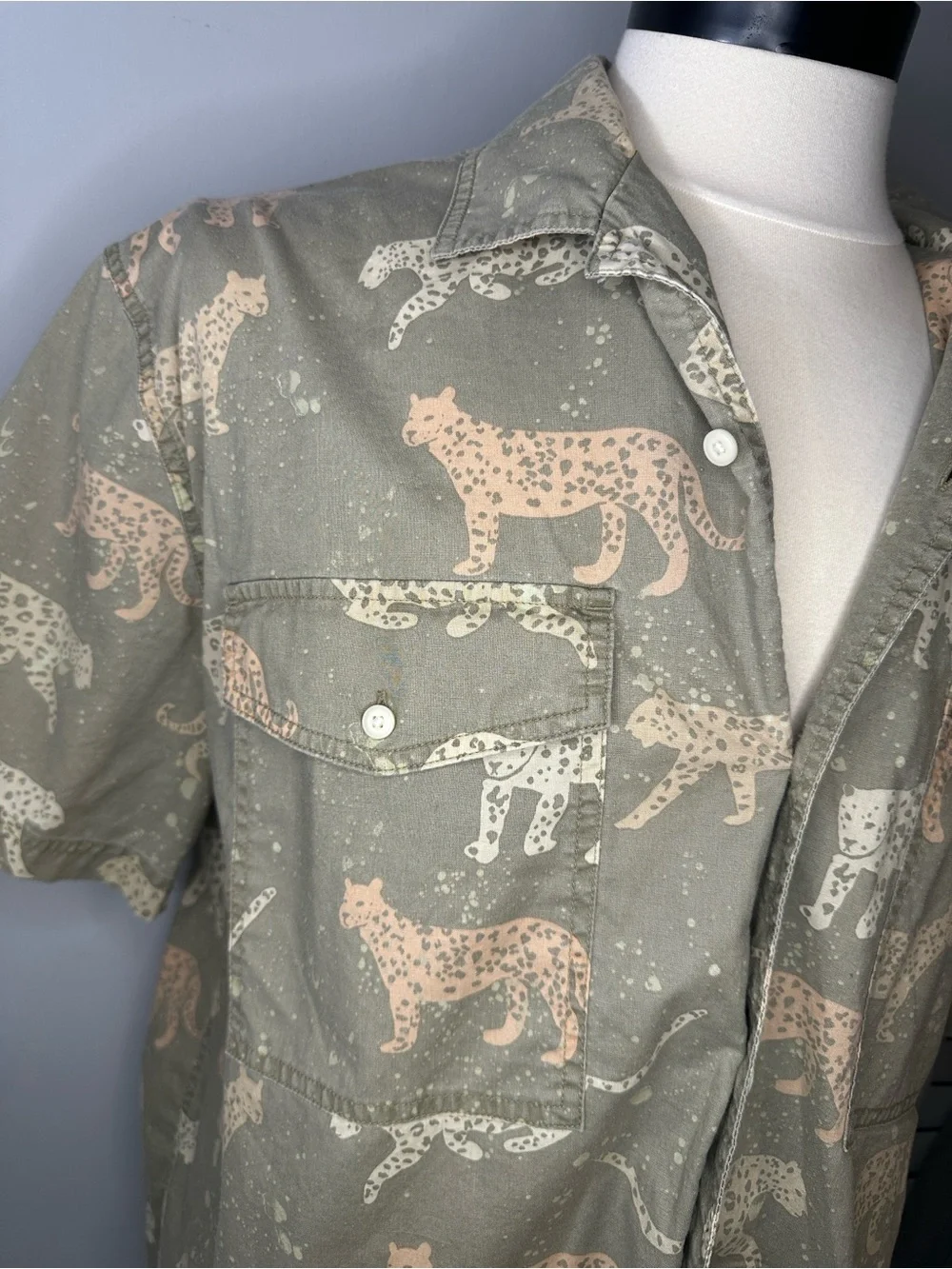 Leopard Print Men’s Shirt